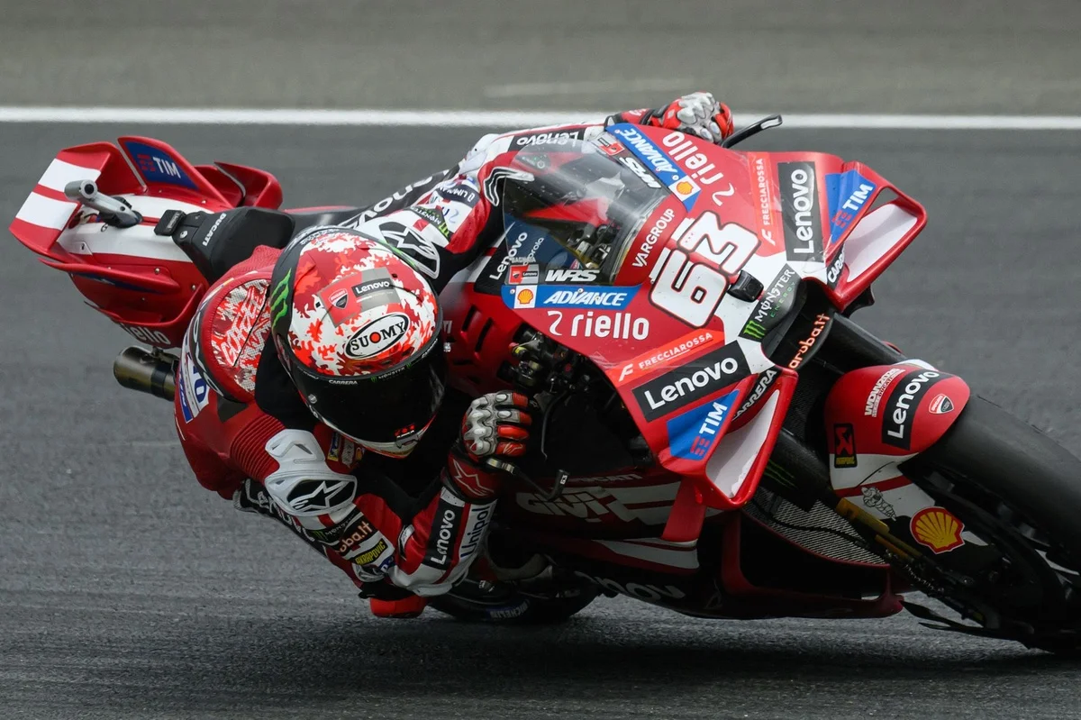 Bagnaia explique sa chute par un problème comparable à celui de Jerez