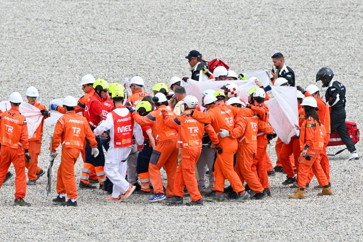 Marini chamboulé par l'accident de Zarco : "Johann a été vraiment malchanceux"