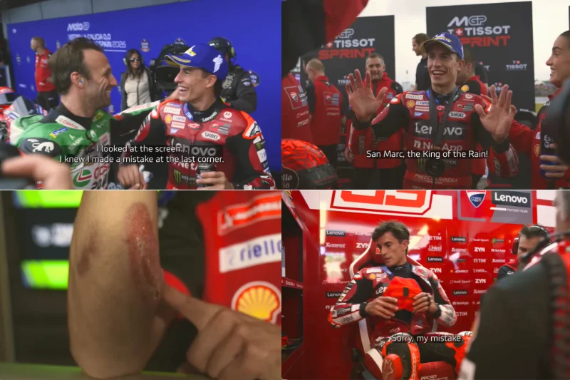 MotoGP, Jerez, VIDÉO, Découvrez les coulisses du GP de Marc Márquez : du « Roi de la pluie » à la chute