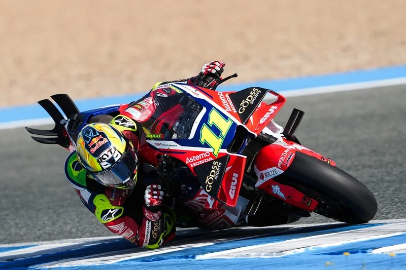 MotoGP, Test Jerez, Diogo Moreira (Honda/13) construit son apprentissage : « Malgré la chute on a fait du bon travail »