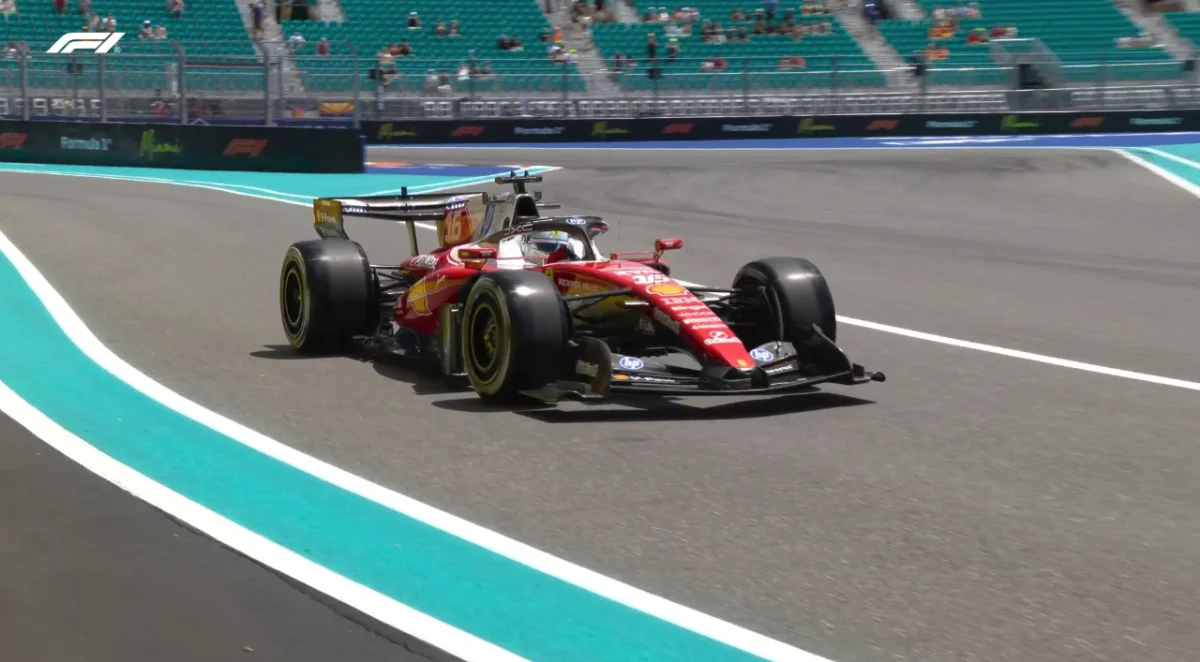 F1 – Miami : Leclerc frappe fort en FP1,  Verstappen battu, Mercedes déjà sous tension