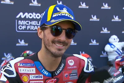 MotoGP, France, Qualifications : Francesco Bagnaia (Ducati/1) « À chaud »