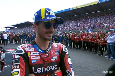 MotoGP, France, Sprint : Francesco Bagnaia (Ducati/2) « À chaud »