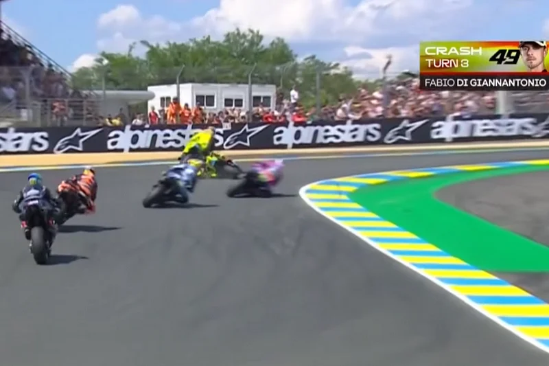 MotoGP, France J2, Fabio Di Giannantonio (Ducati/Q4-S16) l’a échappé belle : « Merci à Morbidelli de m’avoir évité »