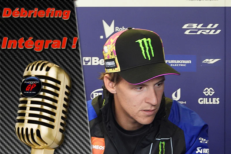 MotoGP, France J1, Débriefing Fabio Quartararo (Yamaha/5) : « C’est la première fois que je m’amuse en course », etc. (Intégralité)
