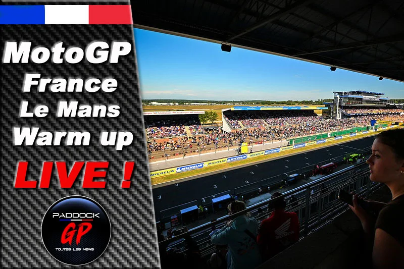 MotoGP, France, Warm-Up LIVE :