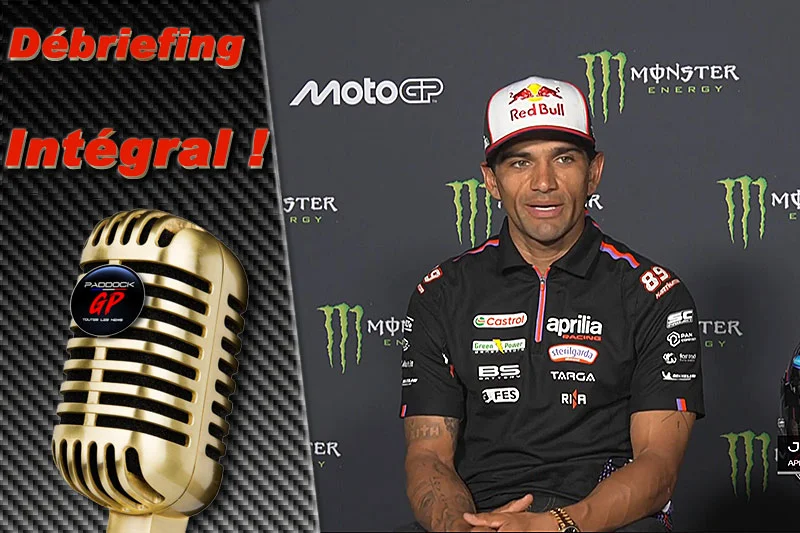 MotoGP Barcelone Catalogne J0, Débriefing Jorge Martin (Aprilia/2) : « Nos vies vont tellement vite que nous ne réalisons pas… », etc. (Intégralité)