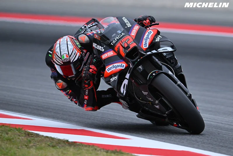 MotoGP Catalogne J1, Marco Bezzecchi (Aprilia/7) continue son pressing : « Mon rythme est encore meilleur que ça »