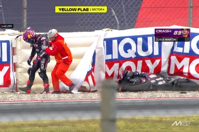 MotoGP, Catalogne J1, Jorge Martín (Aprilia/17) s’est fait très peur : « J’ai pensé à Luis Salom pendant que je chutais »
