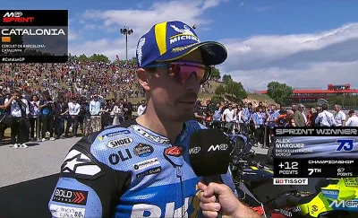 MotoGP, Barcelone Catalogne, Sprint : Alex Marquez (Ducati/1) « À chaud »