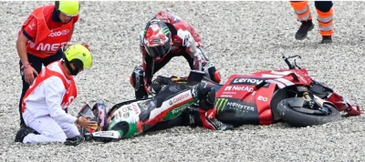 MotoGP – Catalogne, Pecco Bagnaia : « Quand j’ai vu la jambe de Johann Zarco et la douleur qu’il endurait, ça a été un coup dur pour moi »