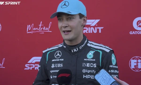 F1 – Canada : Russell calme déjà l’euphorie chez Mercedes malgré la première ligne à Montréal