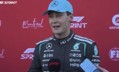 F1 – Canada : Russell calme déjà l’euphorie chez Mercedes malgré la première ligne à Montréal