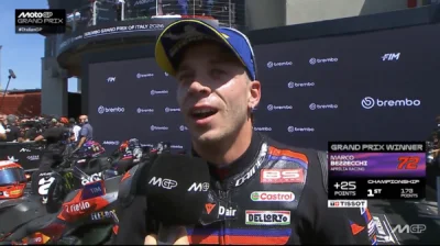 MotoGP, Italie, Mugello, GP : Marco Bezzecchi (Aprilia/1) « À chaud »