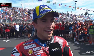 MotoGP, Hongrie, Sprint : Marc Marquez (Ducati/1) « À chaud »