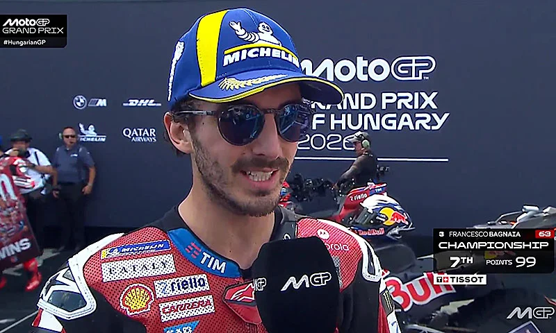 MotoGP, Hongrie, Grand Prix : Francesco Bagnaia (Ducati/3) « À chaud »