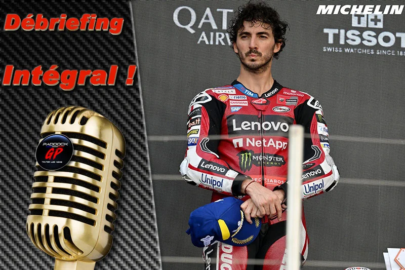 MotoGP Hongrie J3, Débriefing Francesco Bagnaia (Ducati/3) : « j’ai compris que ce n’était pas ma bataille », etc. (Intégralité)