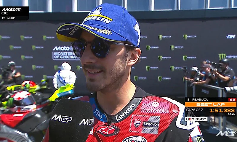 MotoGP, Brno, Qualifications : Francesco Bagnaia (Ducati/3) « À chaud »