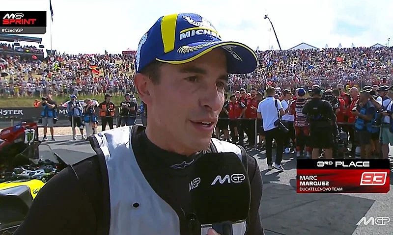 MotoGP, Brno, Sprint : Marc Marquez (Ducati/3) « À chaud »