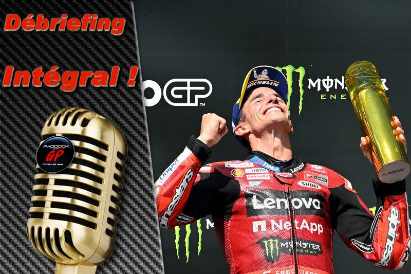 MotoGP Brno J3, Débriefing Marc Marquez (Ducati/1) : « oui, nous sommes dans le game », etc. (Intégralité)