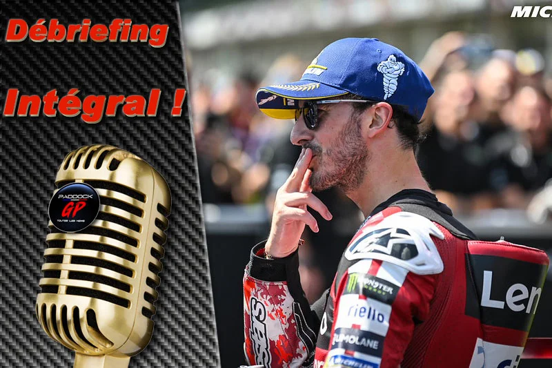 MotoGP Brno J3, Débriefing Francesco Bagnaia (Ducati/3) : « Nous nous rapprochons », etc. (Intégralité)