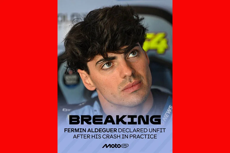 MotoGP Assen BREAKING NEWS : Fermin Aldeguer forfait après une vertèbre fracturée !