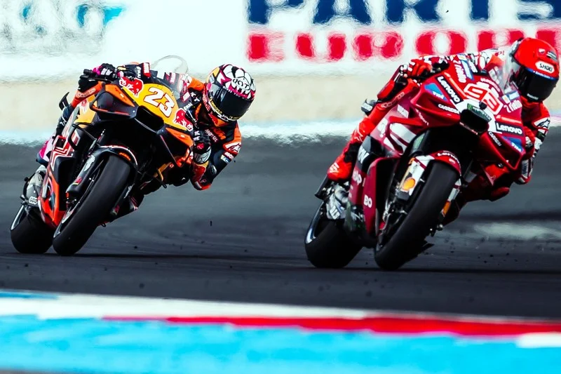 MotoGP, Assen J2, Enea Bastianini (KTM/Q11-S8) limité face à Marc Márquez : « Je ne pouvais rien faire »