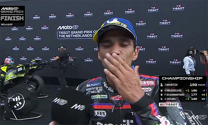 MotoGP, Assen, Grand Prix : Jorge Martin (Aprilia/3) « À chaud »