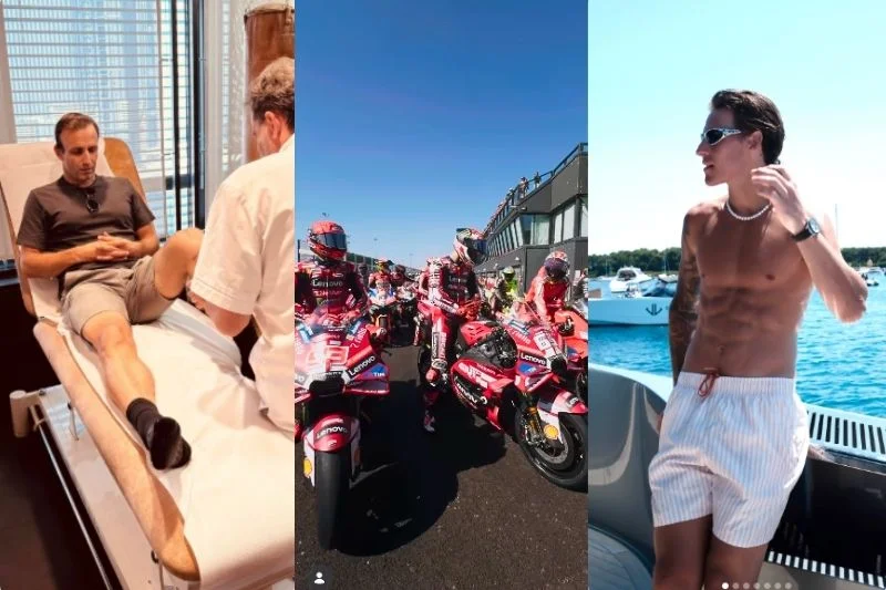 Le Top Instagram MotoGP de la semaine : Zarco poursuit sa convalescence, Márquez et Bagnaia à la WDW, Quartararo en vacances… (29 juin au 5 juillet)