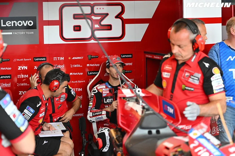 MotoGP Allemagne J1, Pecco Bagnaia (Ducati/13) : « On a essayé quatre solutions différentes, et c’est toujours pareil »