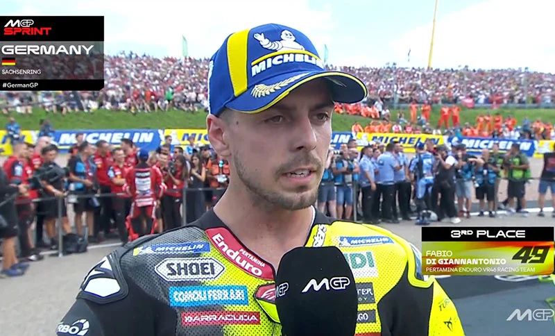MotoGP, Allemagne, Sprint : Fabio Di Giannantonio (Ducati/3) « À chaud »