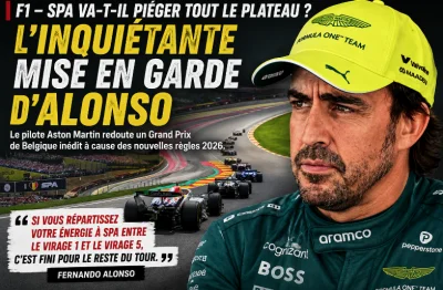 F1 – Alonso tire la sonnette d’alarme : Spa va-t-il piéger tout le plateau ?