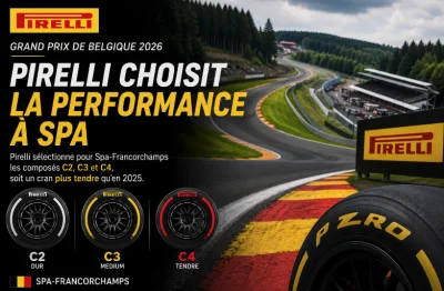 F1 – Pirelli prend un pari osé à Spa : les nouveaux pneus vont-ils bouleverser le Grand Prix de Belgique ?