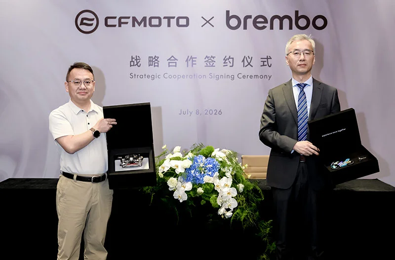 Street : CFMOTO et Brembo signent un partenariat stratégique de long terme