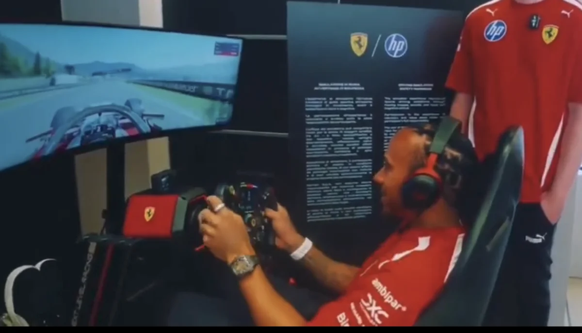 F1 – Hamilton met Ferrari en mode débutant : Leclerc et les pros e-sport battus sur F1 25