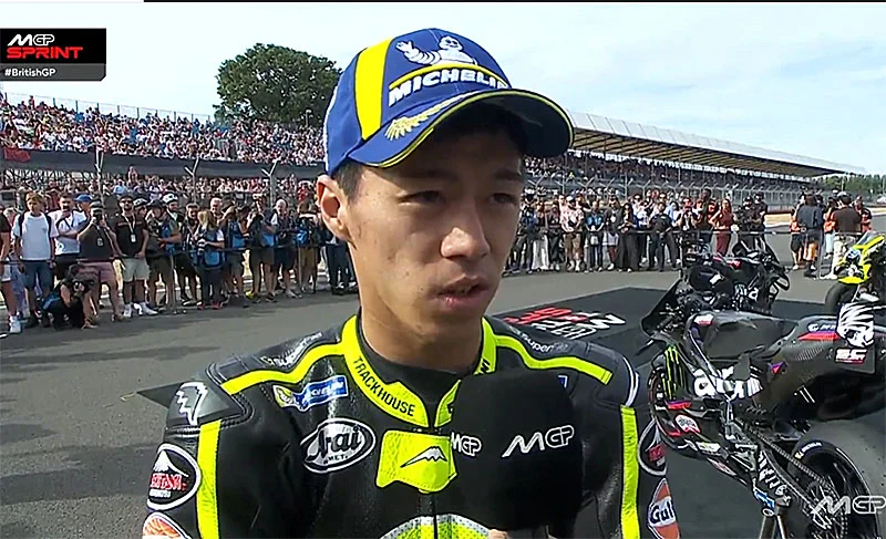 MotoGP, Silverstone, Sprint : Ai Ogura (Aprilia/2) « À chaud »