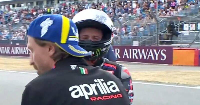 MotoGP Silverstone J2, Marco Bezzecchi (Aprilia Q5/S3) avait les larmes aux yeux : « Je ne savais pas si j’allais terminer la course »