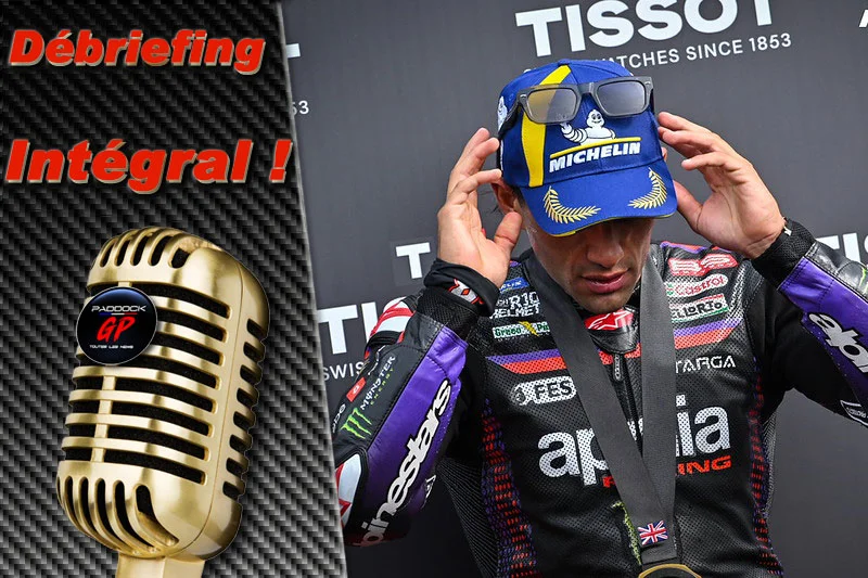 MotoGP, Silverstone J3, Débriefing Jorge Martin (Aprilia/2) : « me sentir leader ou pas, je m’en fiche vraiment », etc. (Intégralité)