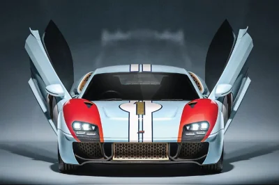 Le mythe de la Ford GT40 revisité avec un design qui divise et une Audi R8 cachée sous la carrosserie : la voiture la plus clivante du moment