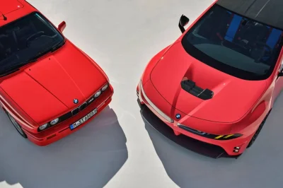 Nouvelles photos de la BMW M3 Neue Klasse de 1 000 ch face à la légendaire E30 : quand le futur rencontre ses racines dans une image qui vaut tous les discours