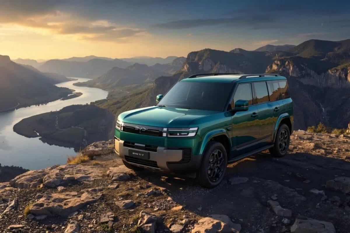 BYD Ti 7 : look Land Rover Defender, 7 places et motorisation hybride rechargeable au programme