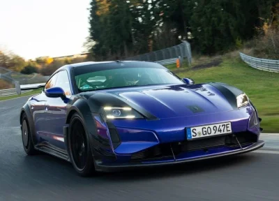 Porsche Taycan Turbo GT avec Kit Manthey : elle pulvérise le record au Nürburgring