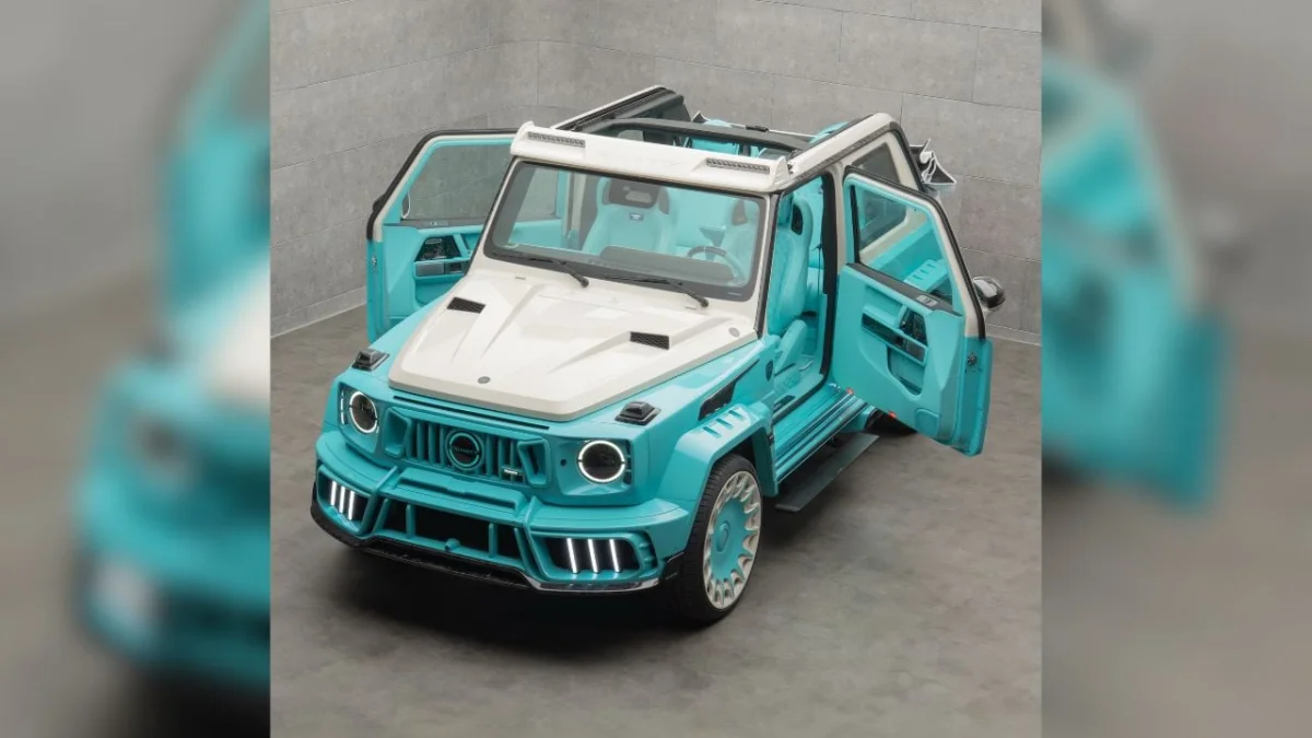 Mercedes-AMG G 63 : Mansory présente l'Azura à Monaco, un 4x4 cabriolet avec portes antagonistes