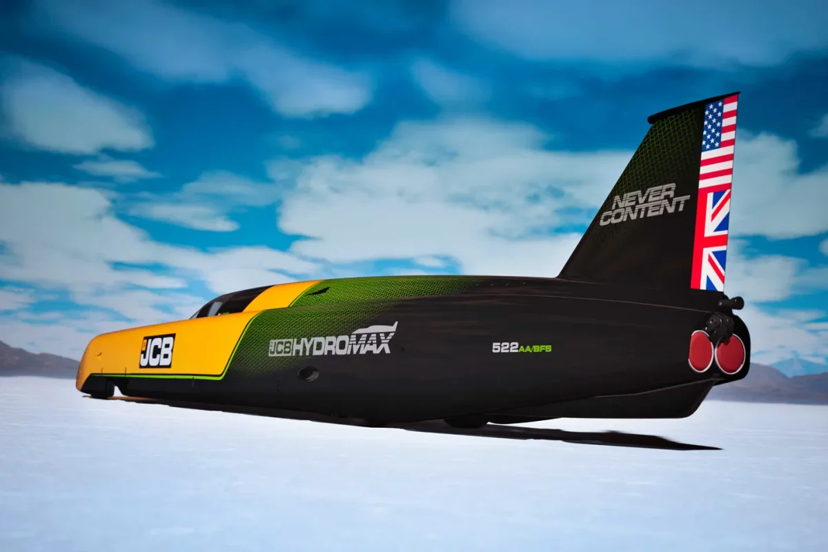 JCB Hydromax : ce véhicule à hydrogène veut dépasser 640 km/h et établir un nouveau record mondial