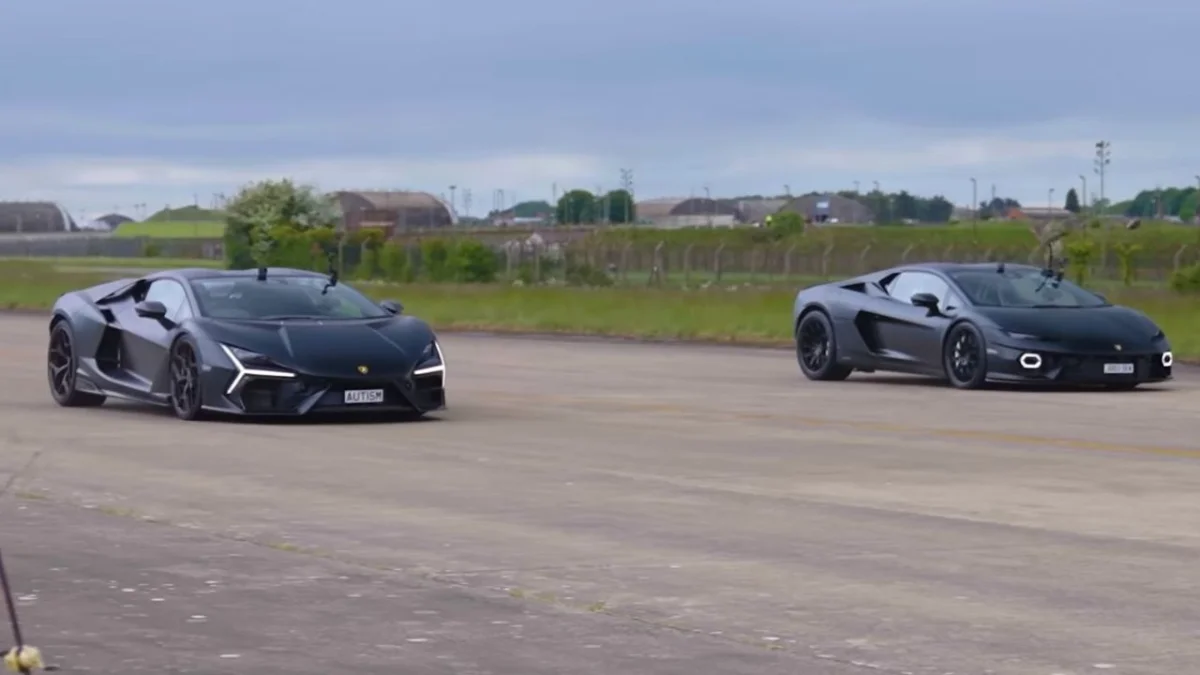 Lamborghini Temerario vs Revuelto : la "baby lambo" rivalise avec sa grande sœur sur 400 m