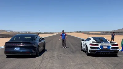 Cette Corvette ZR1X a dominé une Bugatti Chiron avant de se faire remettre à sa place par une Lucid Air Sapphire