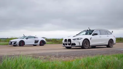 BMW M3 CS Touring vs Audi R8 GT : le break familial tient tête à la supercar V10 de 620 ch