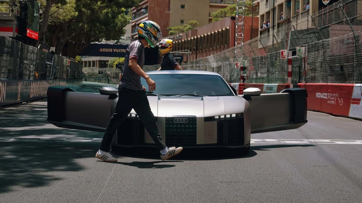 Quand la future supercar Audi fait rugir son moteur à Monaco (+vidéo)