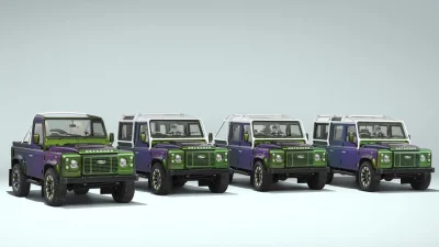 "Vous m'en mettrez quatre !" : ce client s’offre quatre Defender V8 restomod en peinture caméléon pour plus d’un million d’euros