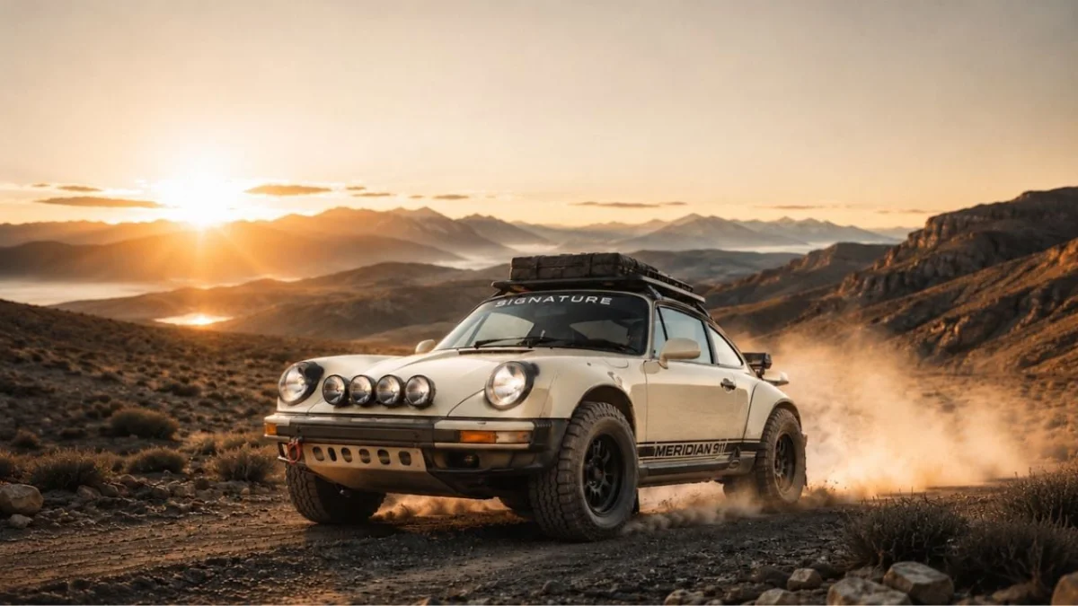 Sous ses airs de Porsche 911 classique, la Meridian cache une véritable machine d'expédition